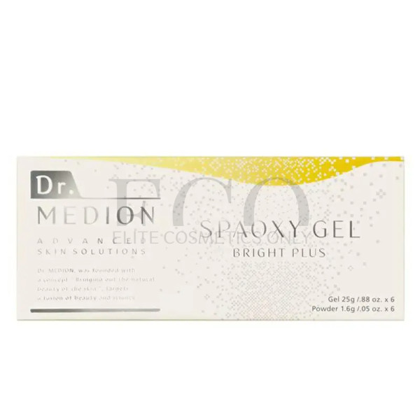 Осветляющая гель-маска для лица Dr. Medion Spaoxy Gel Bright Plus (Набор карбокситерапии на 6 процедур)